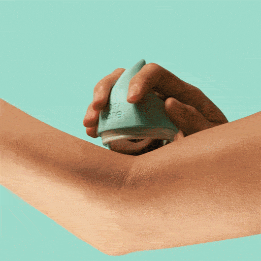 The Scratch Attack Roller. Cooling roller ball to massage itchy skin and distract from scratching. Medical grade product. Natural remedies for eczema. Eczema itch relief.